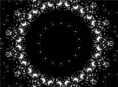 Arkaplan için fütüristik soyut grunge yuvarlak deseni, vektör illüstrasyonu