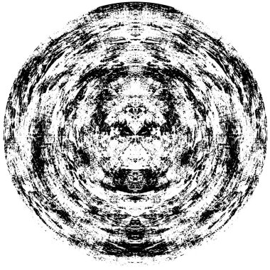 Arkaplan için fütüristik soyut grunge yuvarlak deseni, vektör illüstrasyonu