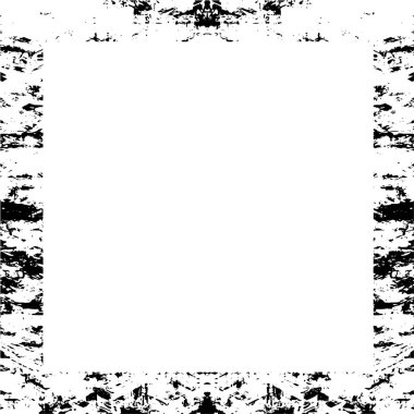 Soyut grunge çerçeve. Siyah ve beyaz arkaplan şablonu.