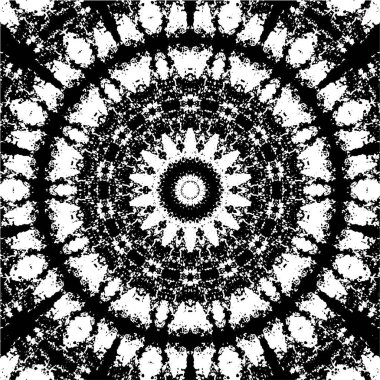 Arkaplan için fütüristik soyut grunge yuvarlak deseni, vektör illüstrasyonu