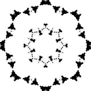 Arkaplan için fütüristik soyut grunge yuvarlak deseni, vektör illüstrasyonu