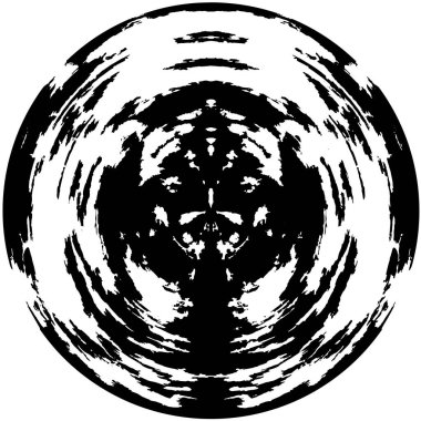 Arkaplan için fütüristik soyut grunge yuvarlak deseni, vektör illüstrasyonu