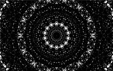 Arkaplan için fütüristik soyut grunge yuvarlak deseni, vektör illüstrasyonu