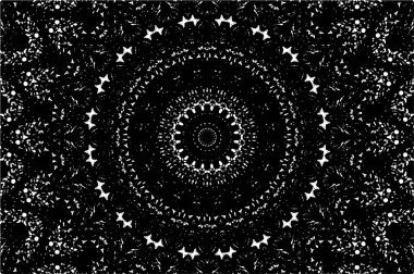 Arkaplan için fütüristik soyut grunge yuvarlak deseni, vektör illüstrasyonu