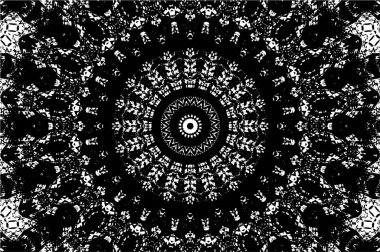 Arkaplan için fütüristik soyut grunge yuvarlak deseni, vektör illüstrasyonu