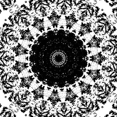 Arkaplan için fütüristik soyut grunge yuvarlak deseni, vektör illüstrasyonu