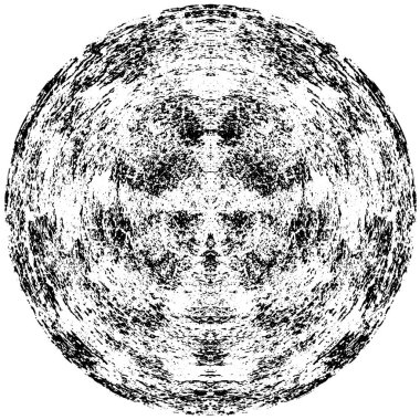 Arkaplan için fütüristik soyut grunge yuvarlak deseni, vektör illüstrasyonu