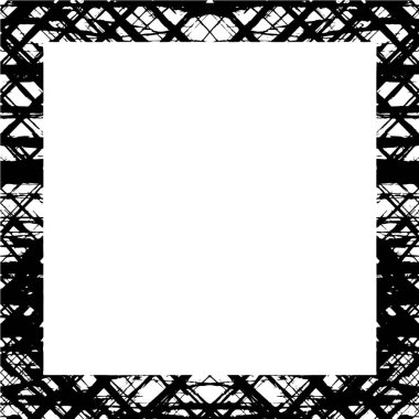 Soyut grunge çerçeve. Siyah ve beyaz arkaplan şablonu.
