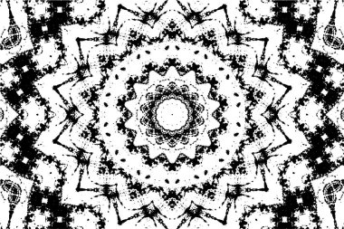 Arkaplan için fütüristik soyut grunge yuvarlak deseni, vektör illüstrasyonu