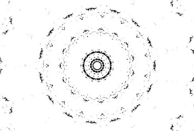 Arkaplan için fütüristik soyut grunge yuvarlak deseni, vektör illüstrasyonu