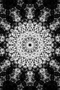 siyah ve beyaz soyut grunge yaratıcı desen