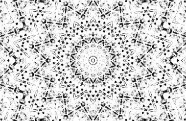 Arkaplan için fütüristik soyut grunge yuvarlak deseni, vektör illüstrasyonu