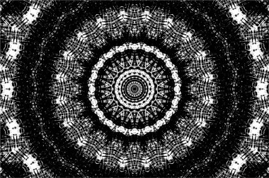 Arkaplan için fütüristik soyut grunge yuvarlak deseni, vektör illüstrasyonu