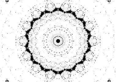 Arkaplan için fütüristik soyut grunge yuvarlak deseni, vektör illüstrasyonu