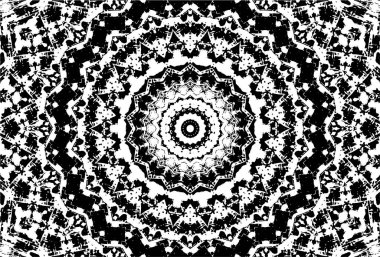 Arkaplan için fütüristik soyut grunge yuvarlak deseni, vektör illüstrasyonu