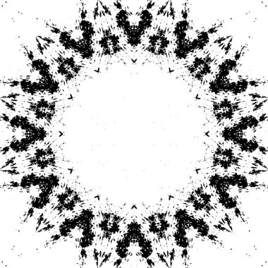 Arkaplan için fütüristik soyut grunge yuvarlak deseni, vektör illüstrasyonu