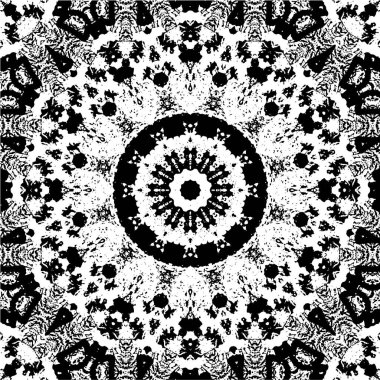 Arkaplan için fütüristik soyut grunge yuvarlak deseni, vektör illüstrasyonu