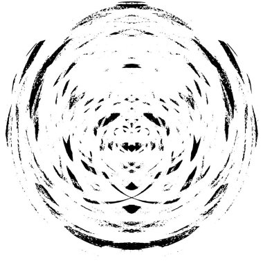 Arkaplan için fütüristik soyut grunge yuvarlak deseni, vektör illüstrasyonu