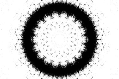 Arkaplan için fütüristik soyut grunge yuvarlak deseni, vektör illüstrasyonu