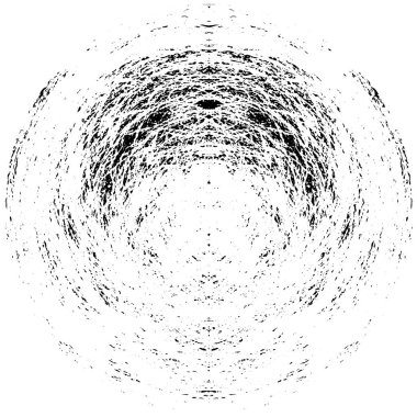 Arkaplan için fütüristik soyut grunge yuvarlak deseni, vektör illüstrasyonu