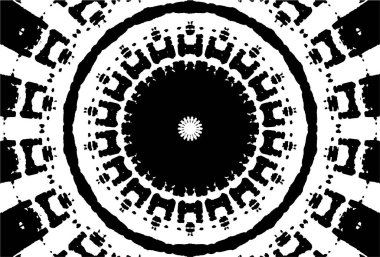 soyut çember deseni, vektör illüstrasyonu