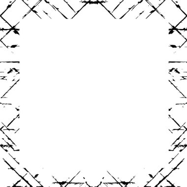 Soyut grunge çerçeve. Siyah ve beyaz arkaplan şablonu.