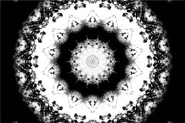 Arkaplan için fütüristik soyut grunge yuvarlak deseni, vektör illüstrasyonu