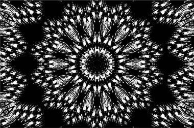 Arkaplan için fütüristik soyut grunge yuvarlak deseni, vektör illüstrasyonu