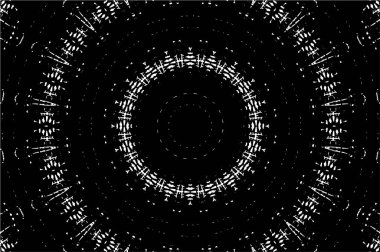 Arkaplan için fütüristik soyut grunge yuvarlak deseni, vektör illüstrasyonu