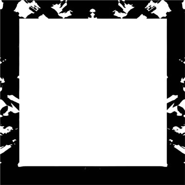 Soyut grunge çerçeve. Siyah ve beyaz arkaplan şablonu.
