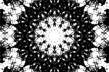 Kaleydoskopik desenli tek renkli süslemeli arkaplan