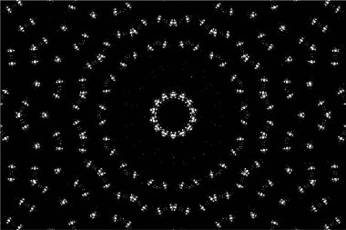 koyu grunge geometrik yuvarlak desen