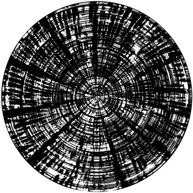 dark grunge geometric round pattern clipart
