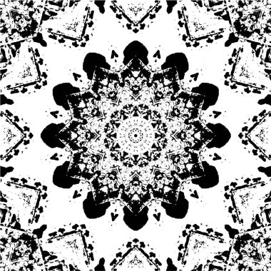 Geometrik şekillerden yaratılan mozaik soyut doku