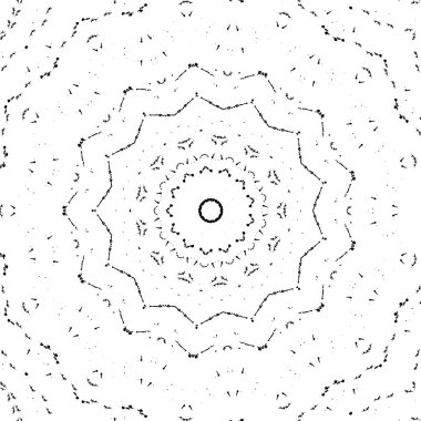 koyu grunge geometrik yuvarlak desen