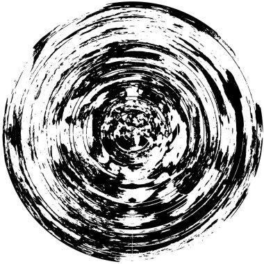 koyu grunge geometrik yuvarlak desen