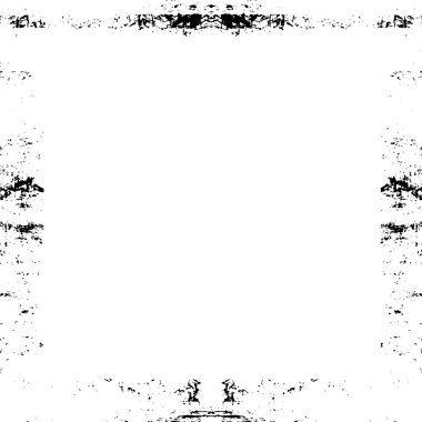 Soyut grunge çerçeve. Siyah ve beyaz arkaplan şablonu.