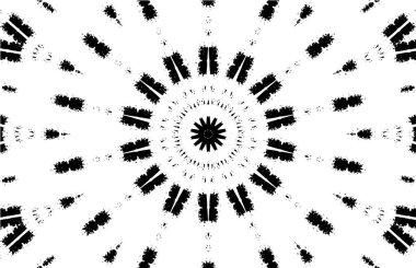 Kaleydoskopik desenli süslemeli tek renkli arkaplan