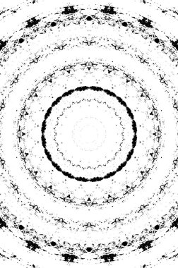 Siyah ve beyaz süslemeli arka plan. Mandala deseni.