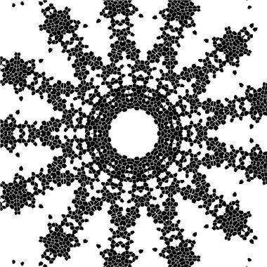 Geometrik şekillerden yaratılan mozaik soyut doku