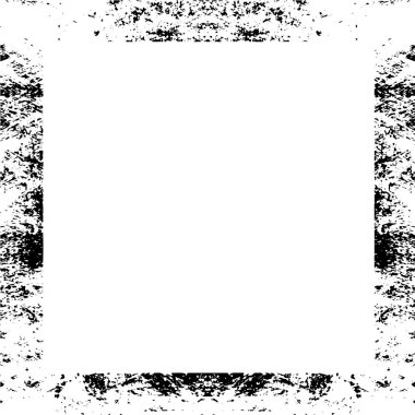 Soyut grunge çerçeve. Siyah ve beyaz arkaplan şablonu.