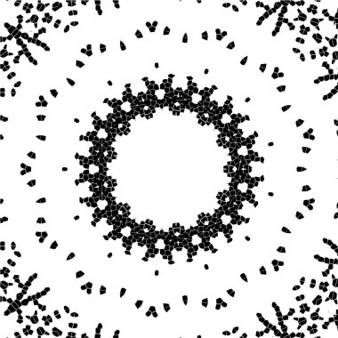 Geometrik şekillerden yaratılan mozaik soyut doku