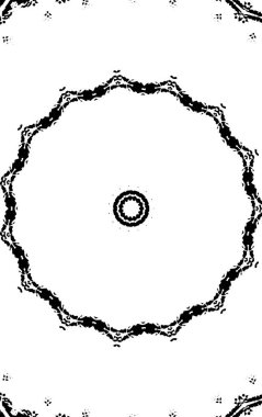 siyah - beyaz yuvarlak grunge daire deseni