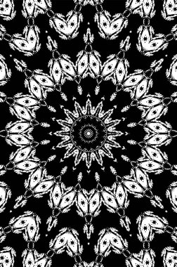 siyah - beyaz yuvarlak grunge daire deseni