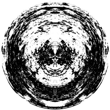 siyah - beyaz yuvarlak grunge daire deseni