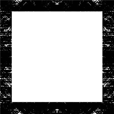 Soyut grunge çerçeve. Siyah ve beyaz arkaplan şablonu.
