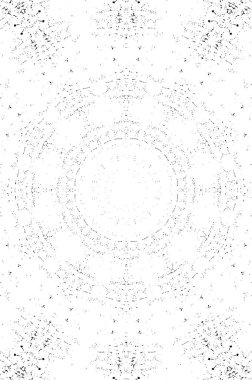 Siyah ve beyaz süslemeli arka plan. Mandala deseni.