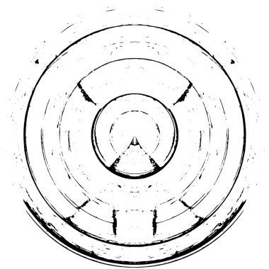 koyu yuvarlak geometrik grunge arkaplanı