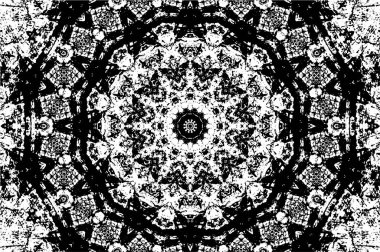 Kaleydoskopik desenli tek renkli süslemeli arkaplan