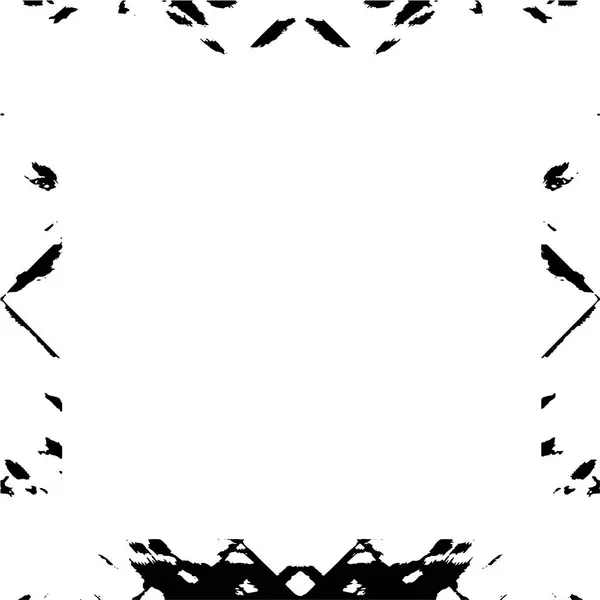 Абстрактная Рамка Гранжа Шаблон Черно Белого Фона — стоковый вектор